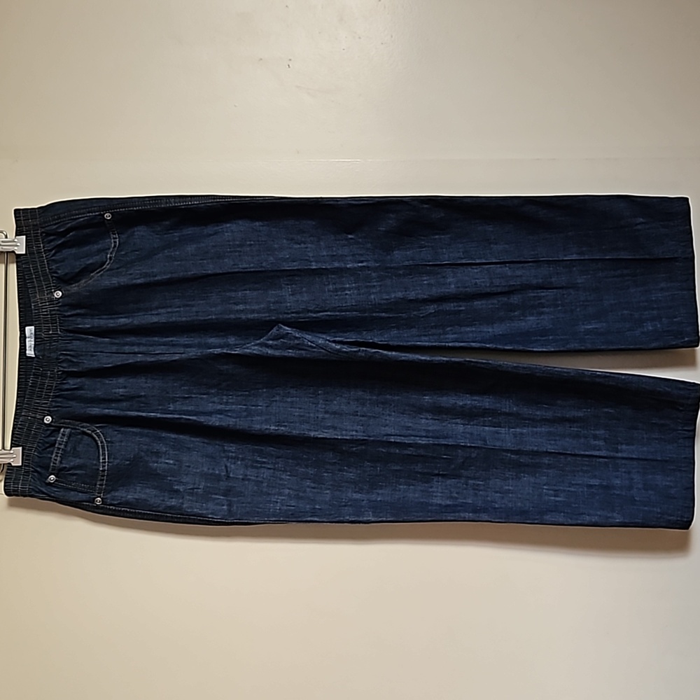 City Blues pull-on straight cropped pants jeans size 14